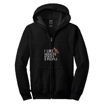 Discover Parrot Bird Quaker African Gray Macaw Cage 21 Zip Hoodies