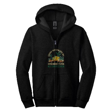 Discover Easily Distracted by German Wirehaired Pointers and Plants 2 Zip Hoodies