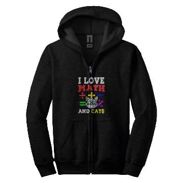 Discover Math Nerd Math Teacher Cat Lover I Love Math And Cats 29 Zip Hoodies