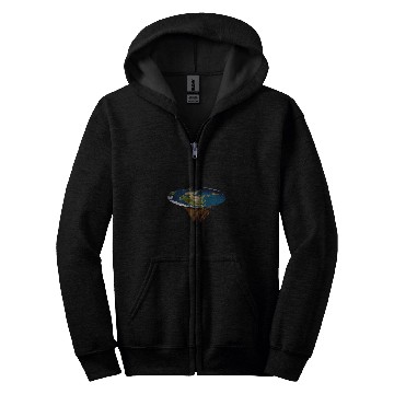 Discover Flat Earth Society 2Flat Earth Map Model Globe Zip Hoodies
