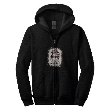 Discover Messy Bun nurses Midwife Life Funny Neonatal nurses Bleached Zip Hoodies