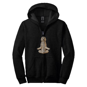 Discover Funny Yoga Dog Labradoodle Zip Hoodies