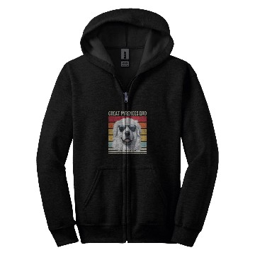 Discover Great Pyrenees Dad Zip Hoodies