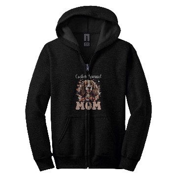 Discover Cocker Spaniel Dog Breed Pet Cocker Spaniel Mom Zip Hoodies
