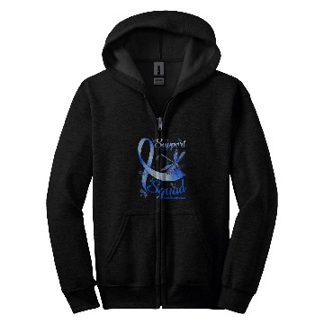 Discover T1D Warrior Support Squad diabetess Awareness Dragonfly Zip Hoodies