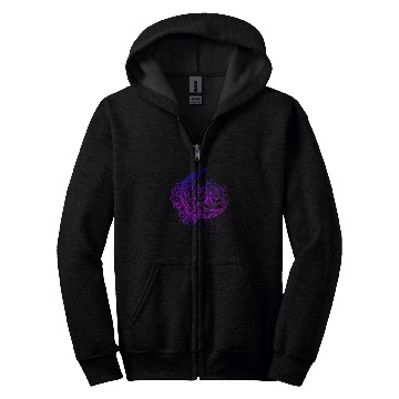 Discover Moth Astrology Witchcraft Insect Pagan Occult Crescent Moon Zip Hoodies