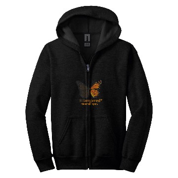 Discover Monarch Butterfly Is Endangered Respect All Our Pollinators Zip Hoodies