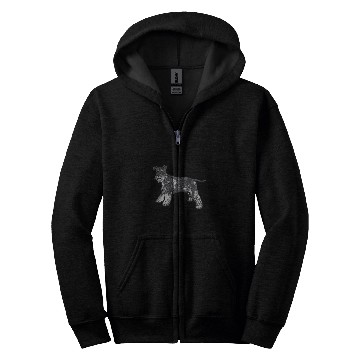 Discover Mini Schnauzer Dog Miniature Schnauzer Zip Hoodies