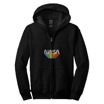 Discover Lacrosse Gift NASA Worm Logo vintages Retro Zip Hoodies