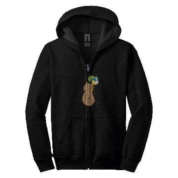 Discover Kiwi plays Volleyball Bird and Fruit Zip Hoodies