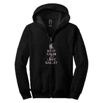 Discover Keep Calm And Love Ballet Ballet Rabbit in Tutu Zip Hoodies