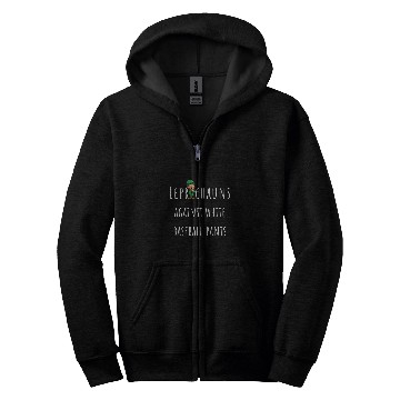 Discover Leprechauns against white baseball pants Softball slogan Zip Hoodies