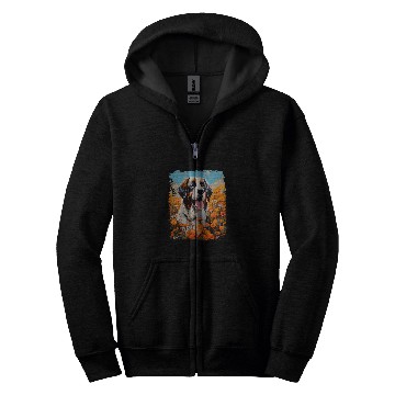 Discover Cute St Bernard Dog Saint Bernard Zip Hoodies