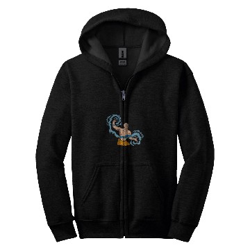 Discover Fighting Monk Fantasy Zip Hoodies