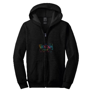 Discover Tie Dye School Secretary Administrative Assistant Office 23 Zip Hoodies