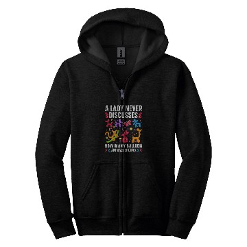 Discover Balloon Twister Balloon Twisting Kit Balloon Artist Zip Hoodies