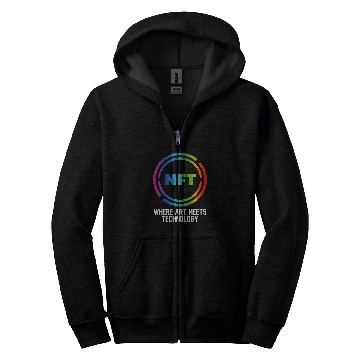 Discover NFT Where Art Means Technology 2 Zip Hoodies