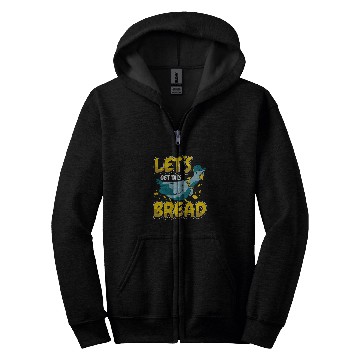 Discover Pigeon Lets get this bread Zip Hoodies