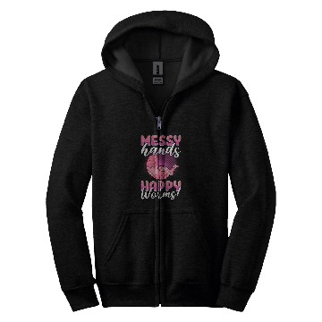 Discover Vermiculture Gardening Farming VermiCompost Zip Hoodies