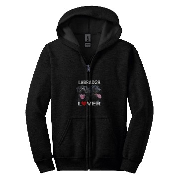 Discover Black Labrador Retriever Lover Happy Black Lab Dog Mom Dad Zip Hoodies