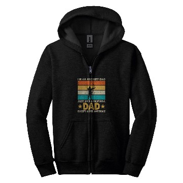 Discover Im an Archery Dad just like a normal Dad exept more awesome Zip Hoodies