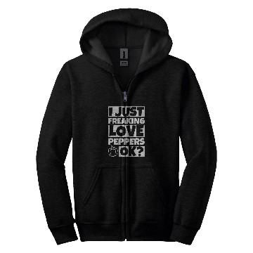 Discover Pepper Lover Funny Peppers Humor Gift Zip Hoodies