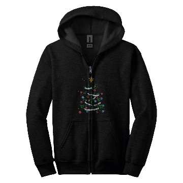 Discover Merry xmass Christmas Tree Lover Teaching Staff Math Students 24 Zip Hoodies
