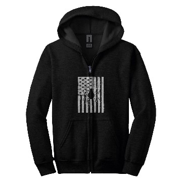 Discover USA American Flag Spider Theme Idea For Insect Lovers Zip Hoodies