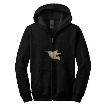Discover Hummingbird Flight A Double Exposure Art Zip Hoodies