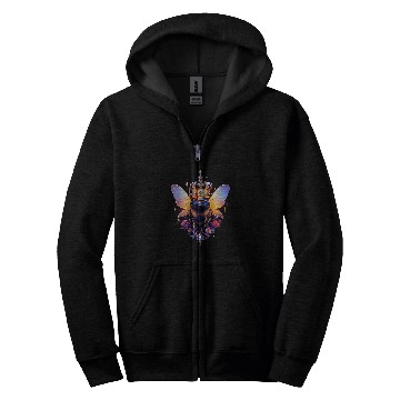 Discover Queen bee and Honey Beekeeper Beekeeping 13 Zip Hoodies