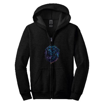 Discover Rottweiler Vector Art Colorful Zip Hoodies
