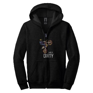 Discover Motocross Motorcycle Dirt Bike Enduro Zip Hoodies