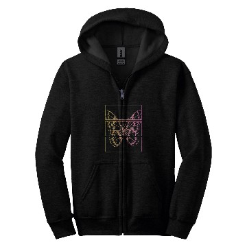 Discover Pastel Goth Aesthetic Butterfly Zip Hoodies