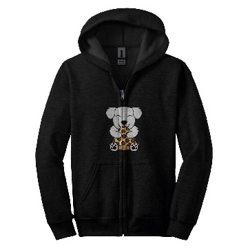 Discover Pizza Great Pyrenees Dog Zip Hoodies