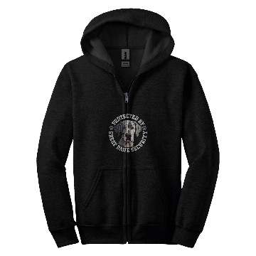 Discover Protected by Great Dane Security Zip Hoodies
