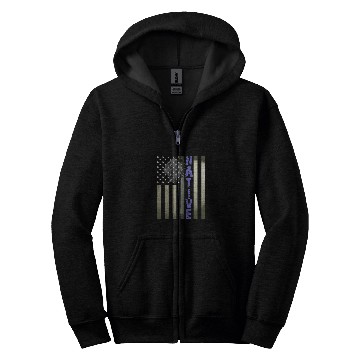 Discover Native American Day vintages Flag USA 1 Zip Hoodies