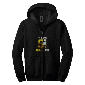 Discover Its 5th Bee Day Honey Beekeeper Apiary Beekeeping Graphic Zip Hoodies