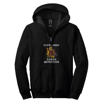 Discover Motocross Motorcycle Rider Zip Hoodies