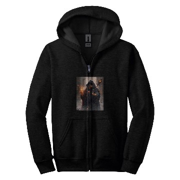 Discover Rottweiler Wizard Funny Dog Magic Zip Hoodies