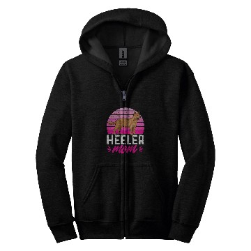 Discover Red Heeler Mom Australian Cattle Dog Mom Zip Hoodies