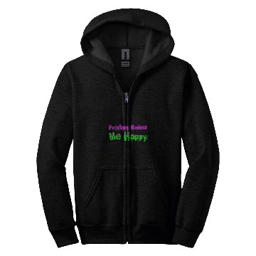 Discover Painting Makes Me Happy 2 Zip Hoodies