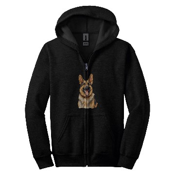 Discover German Shepherd Dog Breed cute Graphic Zip Hoodies