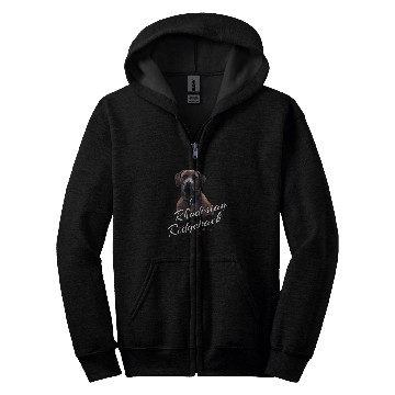 Discover Rhodesian Ridgeback geometric drawing Zip Hoodies