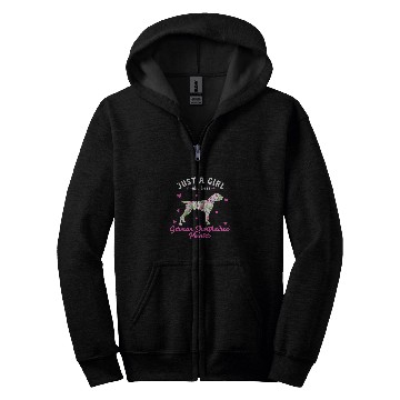 Discover Just a Girl who Loves German Shorthaired Pointer 2 Zip Hoodies