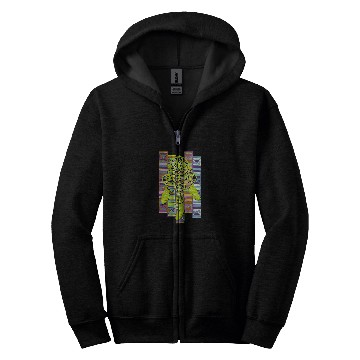 Discover Native American Dreamcatcher Border Elements 2 Fan Fun Zip Hoodies