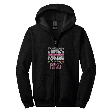 Discover Pomsky nurses Dog Love Zip Hoodies