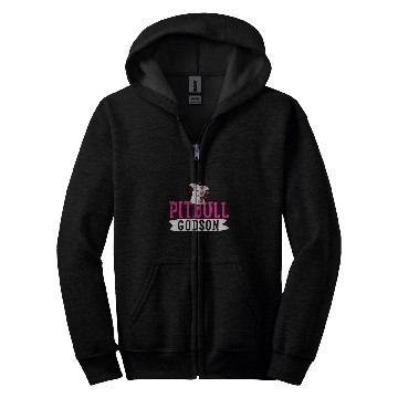 Discover Pitbull Godson Pit Bull Terrier Dog Pibble Owner Zip Hoodies