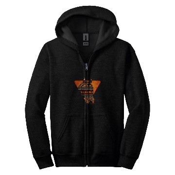 Discover Native American Geometric Horse 5 Zip Hoodies