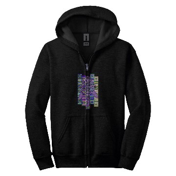 Discover Native American Dreamcatcher Border Elements 3 Fan Fun Zip Hoodies