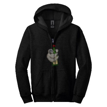 Discover Sloth Climbing Soju Bottle Zip Hoodies
